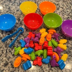 Colorful Counting & sorting Toy Set for Kids - Multicolor